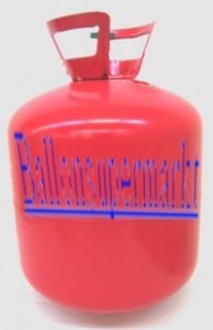 Ballongas in der Einweg-Ballongas-Flasche