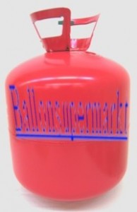 Ballongas in der Einweg-Ballongas-Flasche